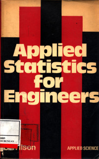 Applied Statistics For Engineers