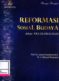 Reformasi Sosial Budaya Dalam Era Globalisasi