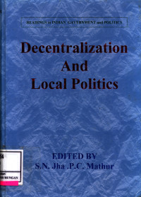 Decentralization And Local Politics