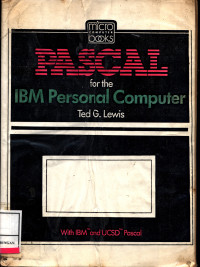 Pascal For The Ibm Personal Computer