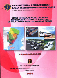 Studi Sistranas Pada Tataran Transportasi Lokal (Tatralok) Di Wilayah Kabupaten Lombok Timur