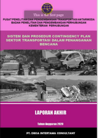 Sistem Dan Prosedur Contingency Plan Sektor Transportasi Dalam Penanganan Bencana