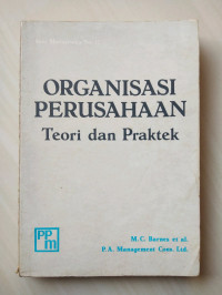 Organisasi Perusahaan Teori Dan Praktek