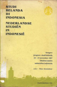 Studi Belanda Di Indonesia (Nederlandse Studien In Indonesie)