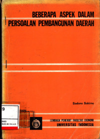 Beberapa Aspek Dalam Persoalan Pembangunan Daerah