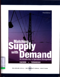 Matching Supply With Demand An Introduction To Operations Management