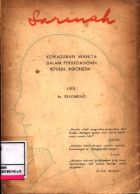 Sarinah Kewajiban Wanita Dalam Perdjoangan Rep Indonesia