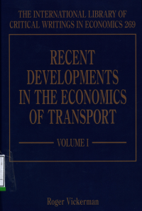 Recent Developments In The Economics Of Transport