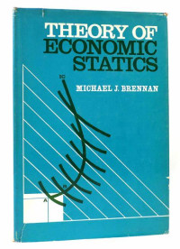 Theory Of Economic Statics